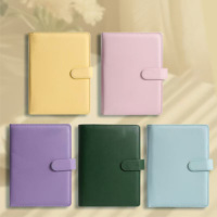 Carnet à spirales A6 personnalisé en cuir PU, organiseur de budget, agenda, classeur de trésorerie avec boucle, carnet de comptabilité, cadeaux pour enfants, fournisseur