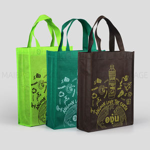 Sac à provisions recyclable non tissé avec logo personnalisé Sac fourre-tout en PET écologique avec plastification Produit promotionnel réutilisable - Product Image 6