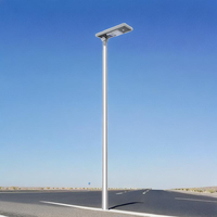 Lampadaire solaire tout-en-un à LED 60W IP65 Corps de lampe en alliage d'aluminium Alimentation CC pour l'éclairage routier