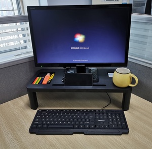 2020 Hot Sell Height <strong>Adjustable</strong> Lengthened <strong>Monitor</strong> <strong>Stand</strong> Riser with Cup Holder for Computer, Printer, Laptop... - Product Image 1