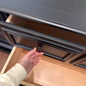 لوح جانبي عصري أسود من خشب البلوط على الطراز الأمريكية متين لغرفة المعيشة ومدخل البهو في شقة صغيرة - Product Image 6