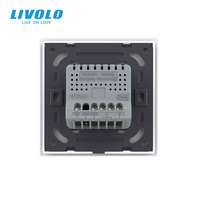 LIVOLO UK Interrupteur tactile étanche 1-2 boutons pour sonnette, en verre trempé, accessoire de sécurité pour maison intelligente et ingénierie de sécurité