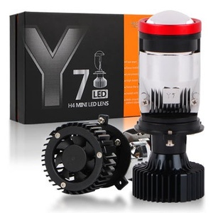 Nebrixglova Nouveau Phare LED Y7 pour Voiture et Moto, Lentille de Phare Intégrée Double Faisceau (Loin et Près) 12V Super Lumineux <span class=keywords><strong>H4</strong></span>, Garantie 12 Mois - Product Image 4