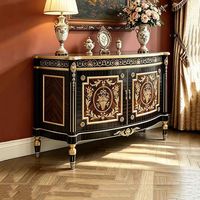 Meuble d'entrée vintage français peint à la main, console murale de luxe pour salon, table d'appoint, décoration haut de gamme pour la maison