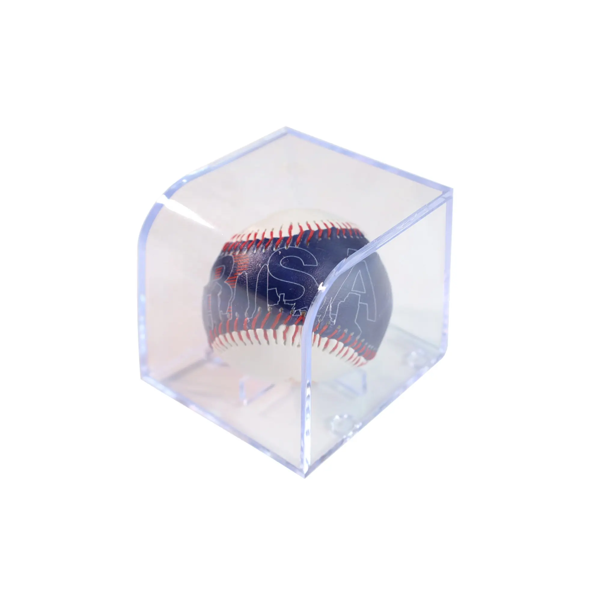 EASTOMMY ET-757008 коробка для хранения бейсбола, витрина, акриловый держатель для кубиков, защищенный УФ-защитой, официальное хранилище для бейсбола