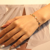Bracelet à breloques pour enfants personnalisé unique fait à la main Bracelet chaîne champignon huile couleur bijoux cadeau pour femme