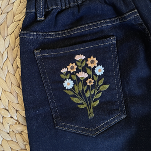 กางเกงยีนส์ผ้าฝ้ายเดนิมสมัยใหม่ MS Handicraft ผลิตในญี่ปุ่น ขนาดสั่งตัดได้ - Product Image 1