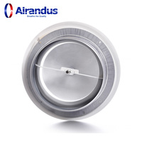 Grille d'aération ronde en métal de haute qualité pour la ventilation, climatiseur décoratif, CVC