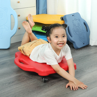 Trottinette d'équilibre à quatre roues pour enfants, en plastique, taille moyenne, pour jeux en extérieur, fitness et sport, adaptée aux enfants autistes