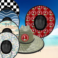 Chapeaux de paille personnalisés de haute qualité pour adultes, style sauveteur, tissés à la main, pour la plage, collection 2026, vente en gros