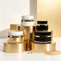 Pot en verre anti-UV et opaque pour pâte de soin, crème antioxydante, formule beauté, contenant hermétique