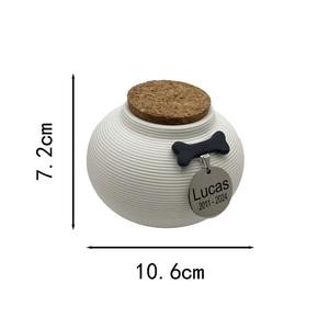 Neues Design für Coral Pet 400ml Hundeknochen-Design Katzen- und Kleintier-Großhandel Einäscherungsurne aus Keramik für Hunde-Gedenken - Product Image 2