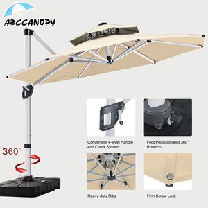 <span class=keywords><strong>Sombrilla</strong></span> <span class=keywords><strong>de</strong></span> Patio en Cantilever ABCCANOPY <span class=keywords><strong>de</strong></span> 10 Pies, <span class=keywords><strong>Sombrilla</strong></span> Cuadrada <span class=keywords><strong>de</strong></span> Doble Techo, <span class=keywords><strong>Sombrilla</strong></span> Exterior Desplazada con Rotación <span class=keywords><strong>de</strong></span> 360 Grados - Product Image 5