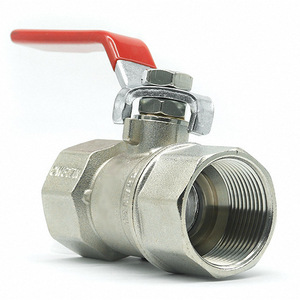 Vanne à boisseau sphérique filetée en laiton de 38 mm, à débit fixe, pour usage industriel - Product Image 1