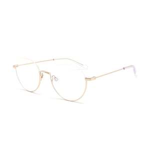 Ultraligero Flexible sin montura óptica de moda gafas monturas de gafas de titanio monturas de mujer - Product Image 2