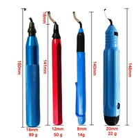 Kit de coupe multifonctionnel comprenant une poignée et 10 lames de haute dureté, tranchantes et résistantes à l'usure, pour un ébavurage rapide.