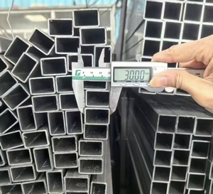 Tubes carrés soudés en <span class=keywords><strong>acier</strong></span> non allié galvanisé à chaud, profilés carrés <span class=keywords><strong>40x40</strong></span> 100x100mm, norme ASTM - Product Image 2