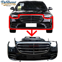 Suku Cadang Pengganti Berkualitas Tinggi untuk Model Mercedes-Benz S400, S450, W222, W223, Bumper Mobil, Lampu LED, Gril, Radiator, Fender, Kap Mesin