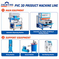 Automatische Schlüsselanhänger-Herstellungsmaschine: PVC-Silikon-Maschine für weiches PVC-Gummi, 3D-Puppen, doppelseitige Reißverschlusszieher und Tropfverschlüsse