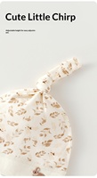 Gorro de Algodón Puro Transpirable con Estampado Animal para Bebés de Un Mes, Gorro Bonito sin Costuras Clase A para Niños y Niñas