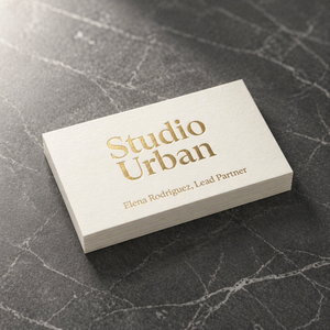 Cartes de visite professionnelles élégantes en carton texturé avec estampage à chaud argenté et logo personnalisé en gros - Product Image 4
