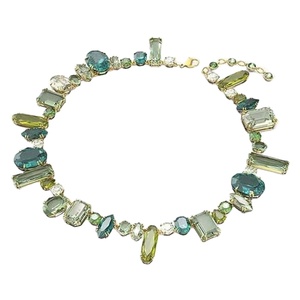 Advanced Female Crystal <strong>Necklace</strong> and Bracelet Set Unique Design with Dopamine Contrast <strong>Candy</strong> Jewelry - Product Image 2