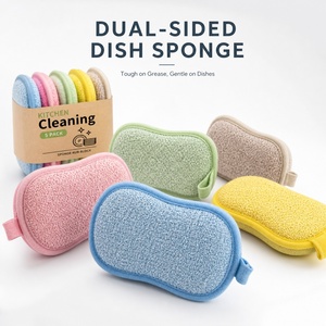 <span class=keywords><strong>Éponge</strong></span> de cuisine en microfibre super absorbante et anti-rayures, <span class=keywords><strong>double</strong></span> <span class=keywords><strong>face</strong></span>, haute résistance, pour casseroles et vaisselle, directement de l'usine - Product Image 3