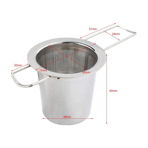 Infuseur à thé pliable en acier inoxydable 304 de qualité alimentaire WELAND avec couvercle - Product Image 5