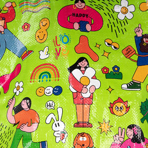 Bolsa impermeable con estampado personalizado a la moda, bolsa de compras de polipropileno laminado tejido PP - Product Image 4