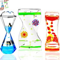 Nouveauté 2025 : Jouets sensoriels éducatifs anti-stress, minuteurs à liquide, jouets à mouvement liquide, minuteurs à bulles liquides pour enfants