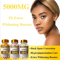 Capsules éclaircissantes pour la peau de haute qualité à haute dose de L-Glutathion, Collagène et Vitamine C, marque OEM