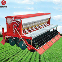 Semoir à blé de précision, planteuse de riz en bande tirée par un tracteur à quatre roues, semoir combiné pour luzerne et soja, avec fertilisation