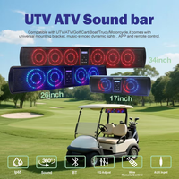 Nueva Barra de Sonido y Altavoces para Carrito de Golf UTV de Metal de 26 Pulgadas, Impermeable, Personalizada, a Buen Precio