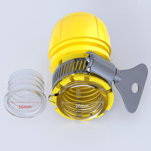 Connecteur de tuyau d'eau en plastique jaune, diamètre intérieur de 16mm, type de verrouillage pour connexion de tuyau à robinet - Product Image 1