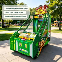 Machine de jeu vidéo d'arcade de lancer de balles, à monnayeur, avec distribution de tickets, pour parcs d'attractions intérieurs et zones de jeux FEC