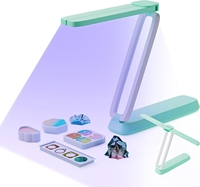 Lampe UV sans fil à 36 LED avec écran LCD et minuterie, batterie rechargeable 3000 mAh, design pliable pour la résine de bijoux et l'artisanat