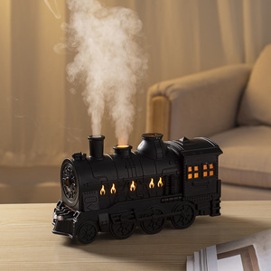 Premium Train Style Essential Oil Diffuser with Flame Effect Dual <b>Mist</b> Mode Auto Shut Off <b>Humidifier</b> - Product Image 2