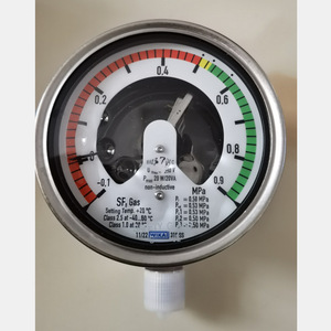 Manomètre de pression de gaz Wika SF6 0,58 MPa, filetage M20, fabriqué en Allemagne pour équipements électriques - Product Image 1