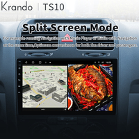 Autoradio GPS Android Krando 10'' pour VW Jetta 2005-2010, Navigation Automobile, Carplay Sans Fil, Unité Centrale de Voiture 64 Go 128 Go