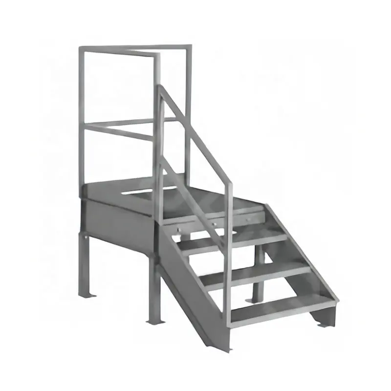 Modern Design Warehouse Metal Staircase Combination Insulation Ladders Carbon Steel and Stainless Steel 1-Year Warranty