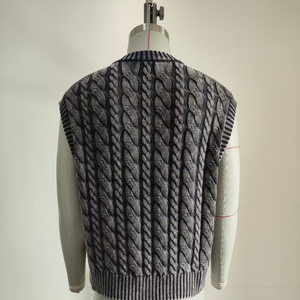<span class=keywords><strong>Gilet</strong></span> tricoté de haute qualité pour <span class=keywords><strong>homme</strong></span> Kendrick – Pull sans manches <span class=keywords><strong>en</strong></span> <span class=keywords><strong>maille</strong></span> torsadée épaisse lavée pour l'automne - Product Image 2