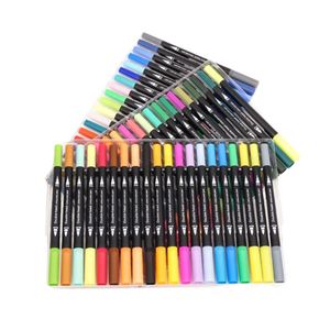 New Acrylic <b>Paint</b> Water Color Art Marker <b>Pen</b> Dual Tips Brush <b>Paint</b> Marker <b>Pen</b> Set for Kids and Adults - Product Image 6