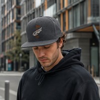 Casquette de baseball personnalisée en suède avec broderie 3D, 6 panneaux, visière incurvée, haute qualité, bleu marine, style urbain, vente en gros