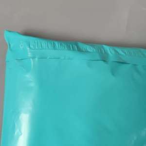 Custom Logo Teal Green Poly Mailer Bags White Print Self‑Seal Plastic Shipping Envelopes for Clothing Apparel Packaging - Product Image 5