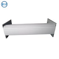 8mm Épaisseur 45mm Largeur Lattes Verticale En Plastique Volet Roulant Porte pour Bois Acier Cuisine Tambour Porte avec Rail