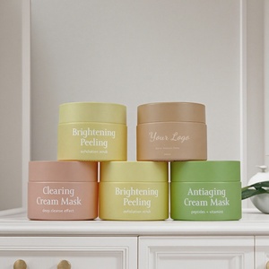 Pot cosmétique de luxe 50g vert mat rose jaune, emballage vide pour soins de la peau, pot en verre dépoli pour crème visage avec couvercle à vis - Product Image 3