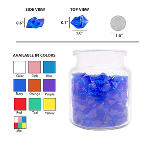Vase en plastique transparent avec des pierres, centre de Table pour remplissage, spray pour mariage, pièces - Product Image 2