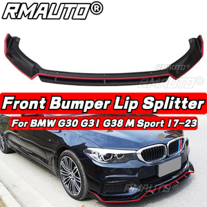 Carbon Fiber G30 Front Lip Body Kit Front Bumper <b>Splitter</b> Lip Spoiler Diffuser Guard Cover for BMW G30 G31 G38 M Sport 2017-2023 - Product Image 3