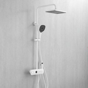 New Italy design gun metal grey color sistema termostatico per <span class=keywords><strong>doccia</strong></span> a pioggia da bagno con display della temperatura - Product Image 6