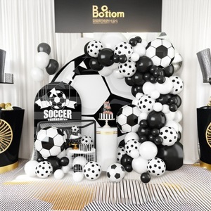 Kit <span class=keywords><strong>de</strong></span> Arco <span class=keywords><strong>de</strong></span> <span class=keywords><strong>Globos</strong></span> <span class=keywords><strong>de</strong></span> Fútbol, <span class=keywords><strong>Globos</strong></span> con Estampado <span class=keywords><strong>de</strong></span> Fútbol Blanco y Negro, Kit <span class=keywords><strong>de</strong></span> Arco <span class=keywords><strong>de</strong></span> <span class=keywords><strong>Globos</strong></span> con Globo <span class=keywords><strong>de</strong></span> Fútbol Metalizado para Fanáticos del Deporte - Product Image 4